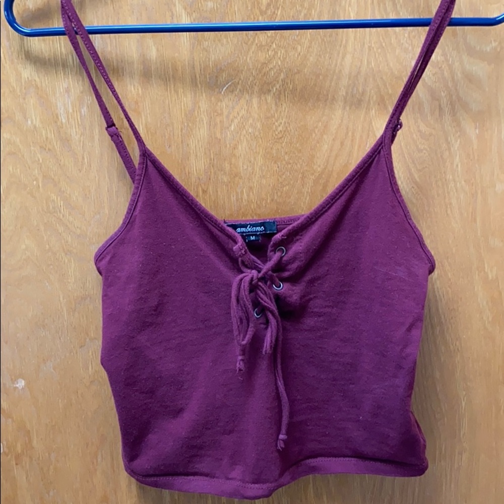 Maroon tank
